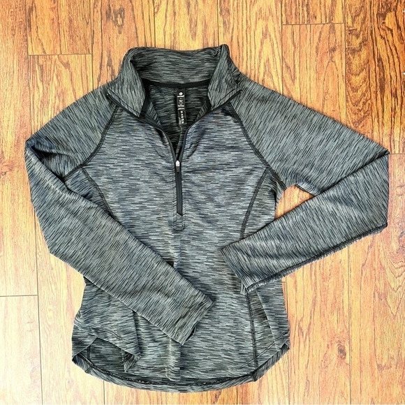 90 Degree By Reflex Black Marled 1/4 Zip Athletic Sporty Long Sleeve Shirt Small - Picture 12 of 13